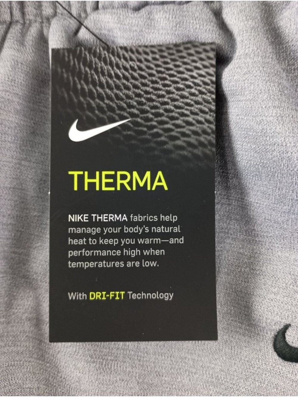 Nike Women's Gray Therma Fit Training Sweatpants Size XS New - Picture 5 of 8
